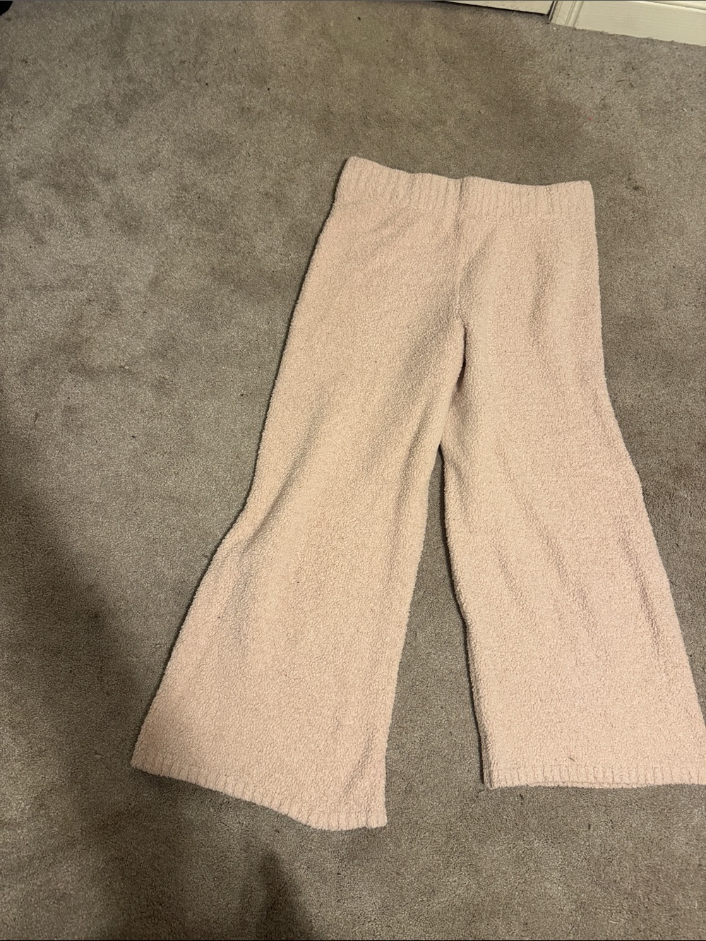 SKIMS Cozy Knit Wide-Leg Pants - Soft Pink